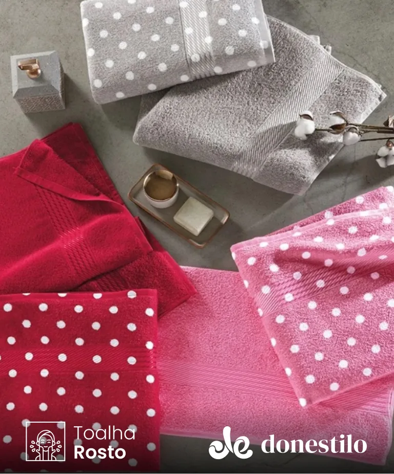 Toalha de Rosto Dohler Prisma Fernanda 50 cm X 80 cm