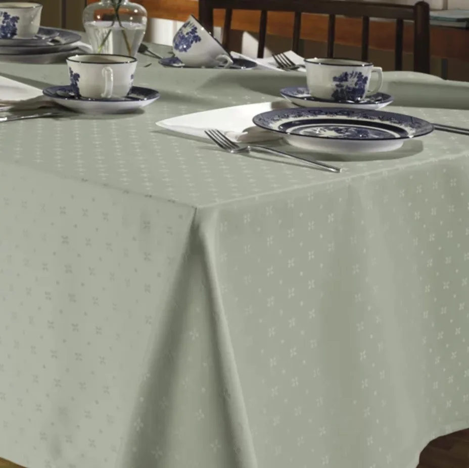 Toalha de Mesa Quadrada Dohler 4 lugares Requinte II TJ5796 1,60 m X 1,60 m Verde