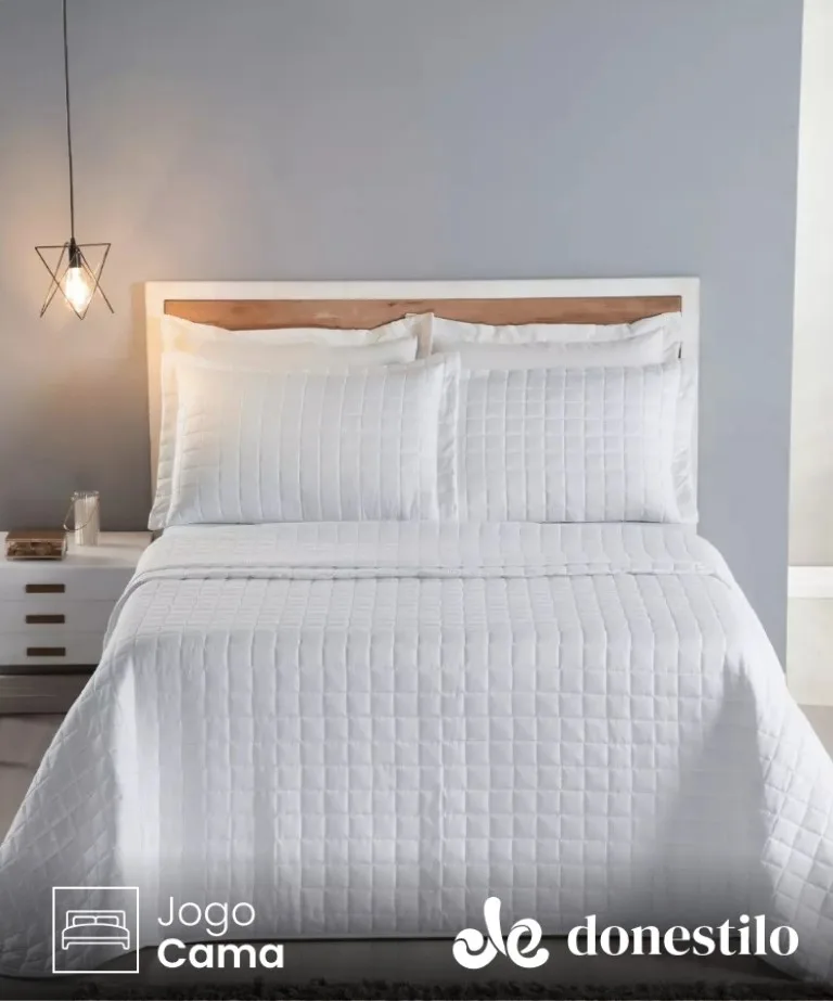 Colcha Cobre Leito Casal 3 Peças Texhome Lisa