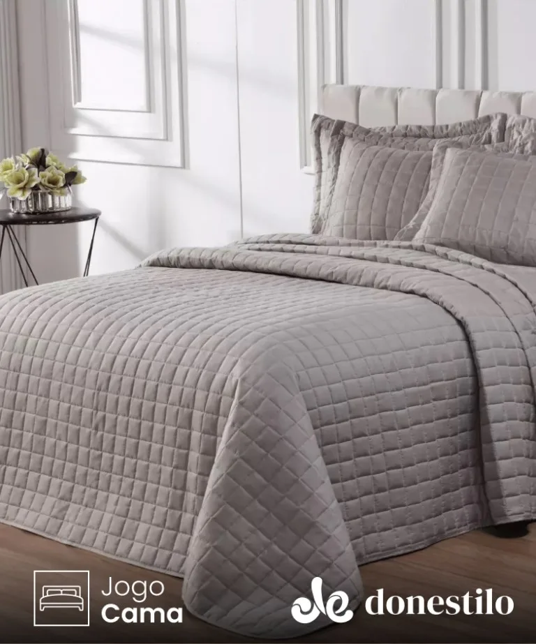 Colcha Cobre Leito Queen 3 Peças Texhome Lisa