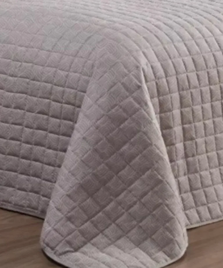 Colcha Cobre Leito Solteiro 2 Peças Texhome Lisa Waves Rafia