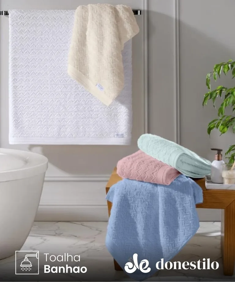Toalha de Banhão Bouton Nobre Línea 81x150 cm