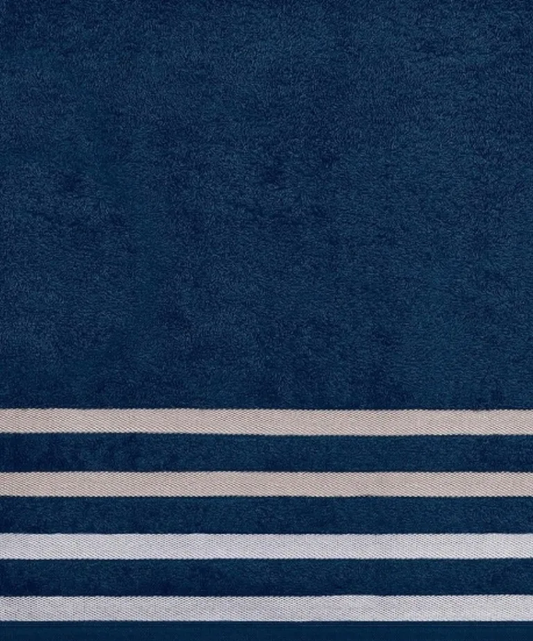 Toalha de Banho Bouton Jacquard Solare 70x140 cm Marinho
