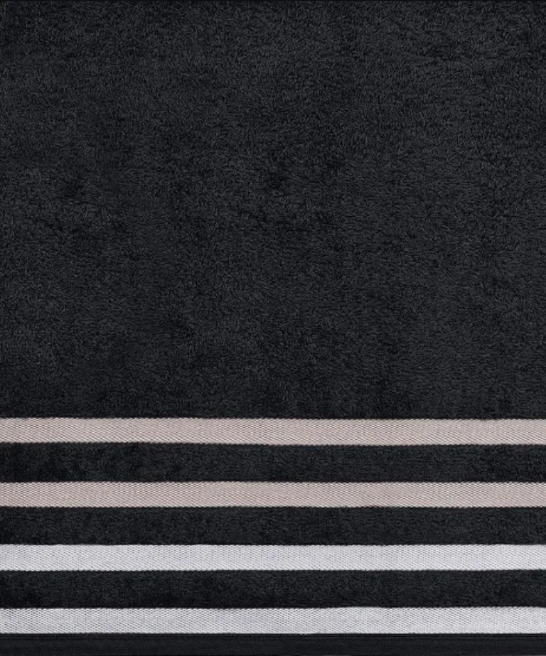 Toalha de Banho Bouton Jacquard Solare 70x140 cm preto