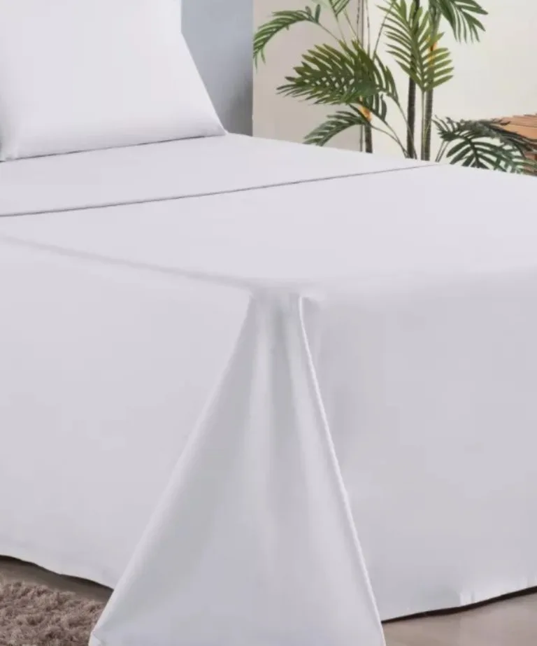Jogo de Cama Solteiro 3 Peças Texhome Lisa branco