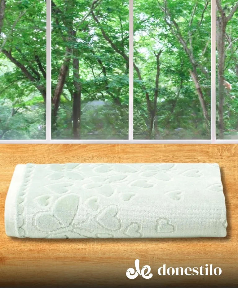 Toalha de Lavabo Dohler Romance 30X45 cm verde