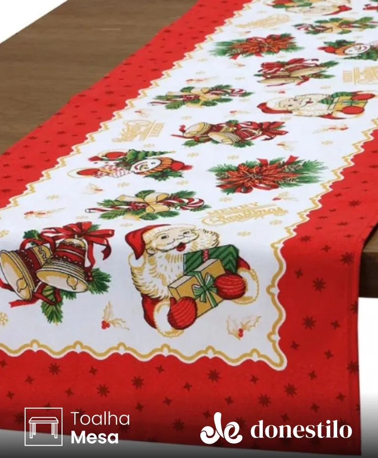 Trilho de Mesa Dohler Athenas Natal 111 medidas 35X1,00 m