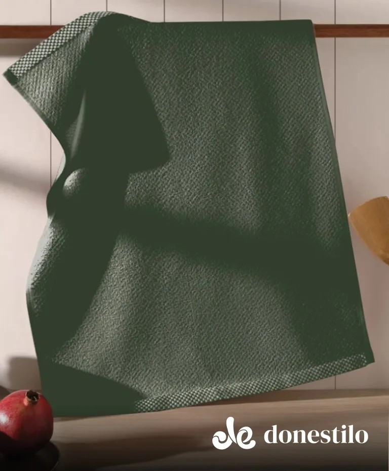 Pano de Copa Döhler Jacquard Uni 40X60 cm verde