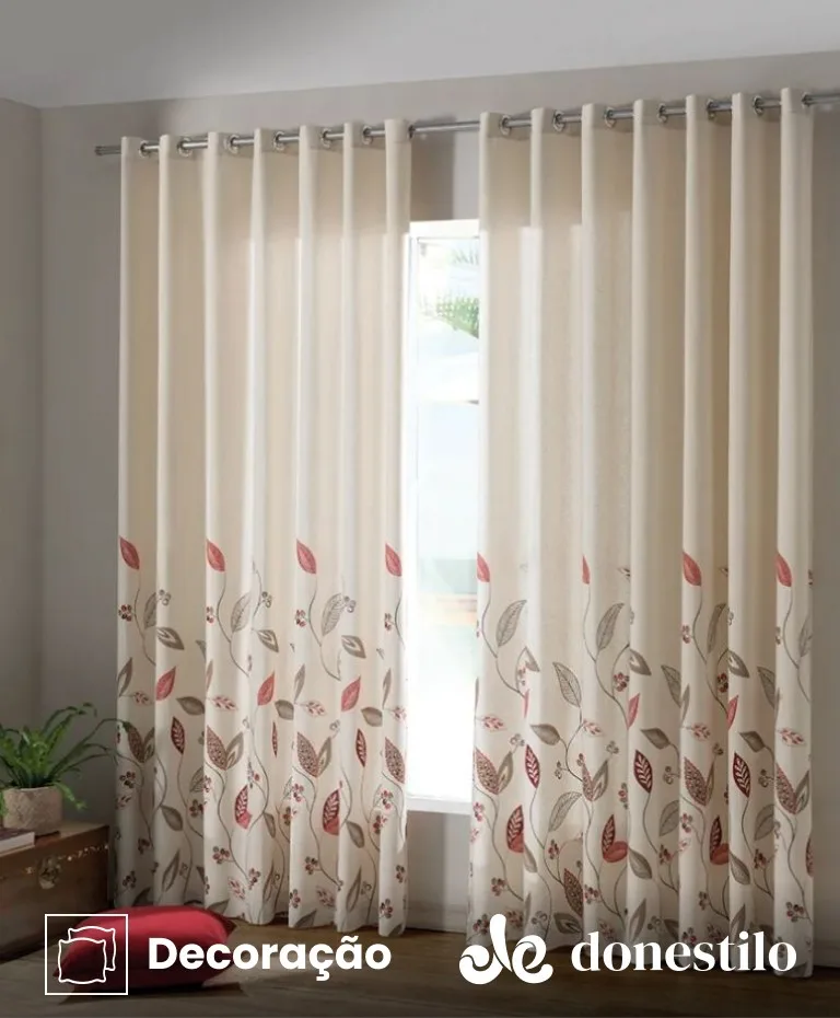 Imagen para Cortina estampada Döhler Tais II 6134 medidas 2,00X1,80 m