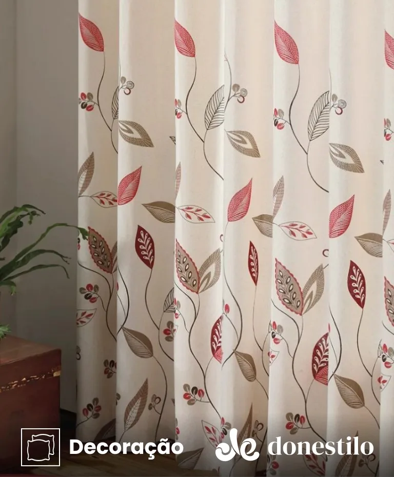 Imagen para Cortina estampada Döhler Tais II 6134 medidas 3,00X2,50 m