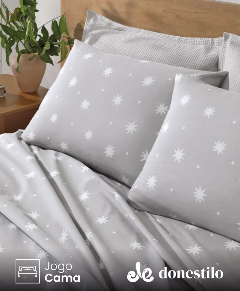 Imagen para Jogo de Cama Queen 4 peças Döhler Céu