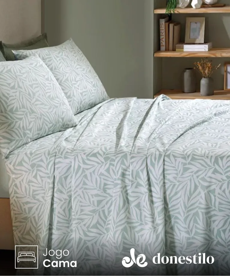 Imagen para Jogo de Cama Queen 4 peças Döhler Palmira destacada