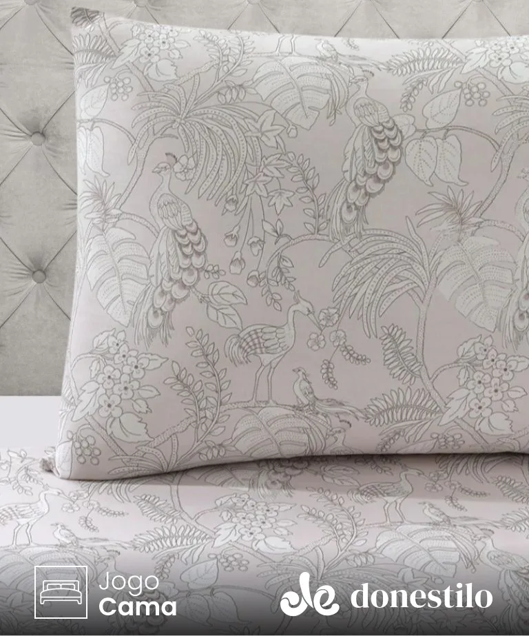 Imagen para Jogo de Cama Solteiro 3 peças Döhler Pluma destacada