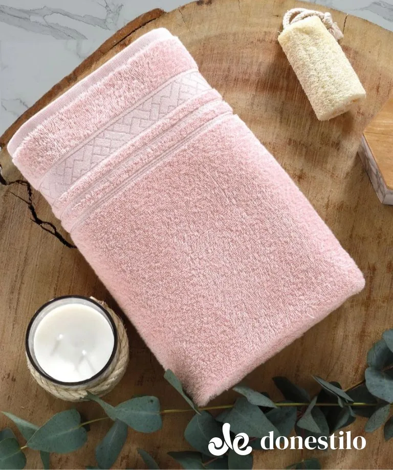 Imagen para Toalha de Rosto Döhler Premium FJ 7177 50X80 cm rosa claro galeria