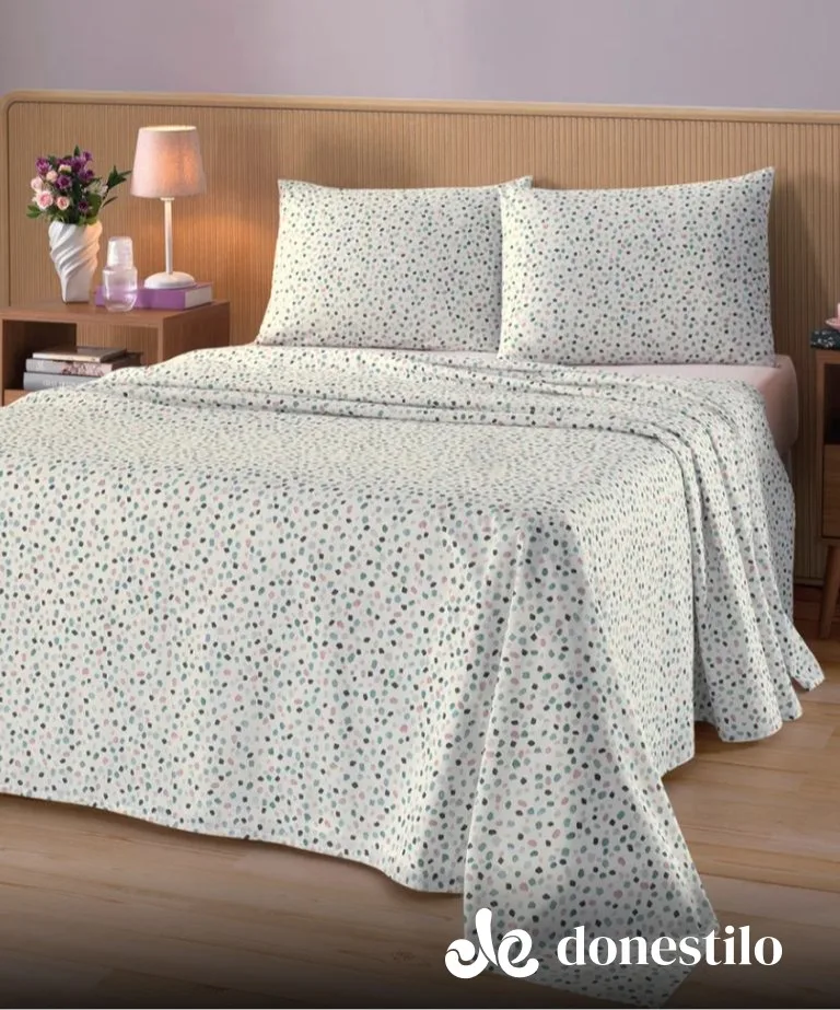 Imagen para Jogo de Cama Casal 4 peças Döhler Serena galeria 1