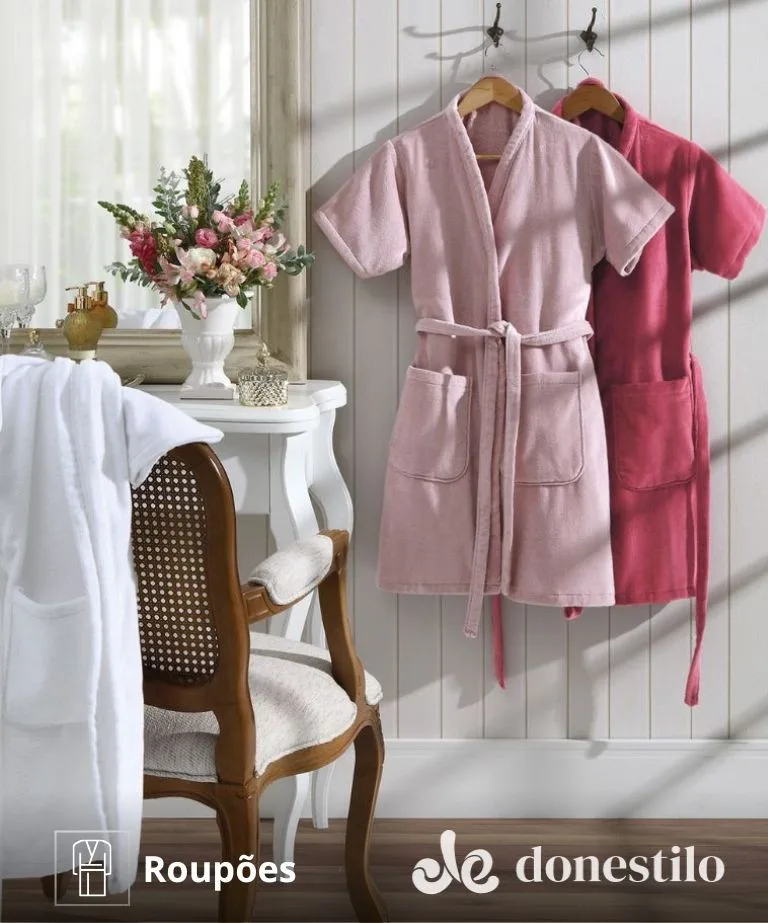 Imagen para Roupão Adulto Fiore Pequeno Döhler destacado 1