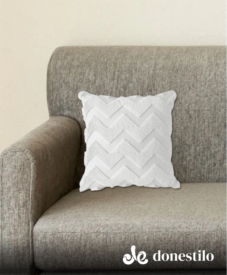 Capa de Almofada Plush 43X43 cm Jolitex branco