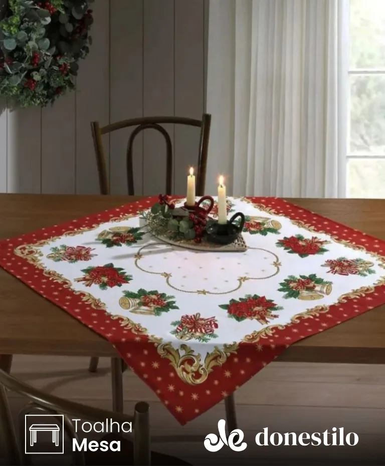 Centro de Mesa Döhler Athenas Natal 107 medidas 78X78 cm imagen