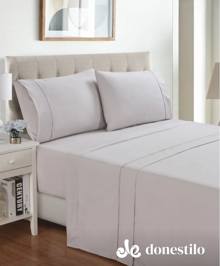 Jogo de Cama Casal Ponto Palito Liso 4 peças Jolitex