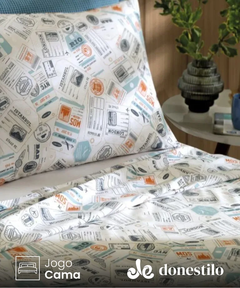 Jogo de Cama Solteiro 3 peças Allegra Döhler imagen