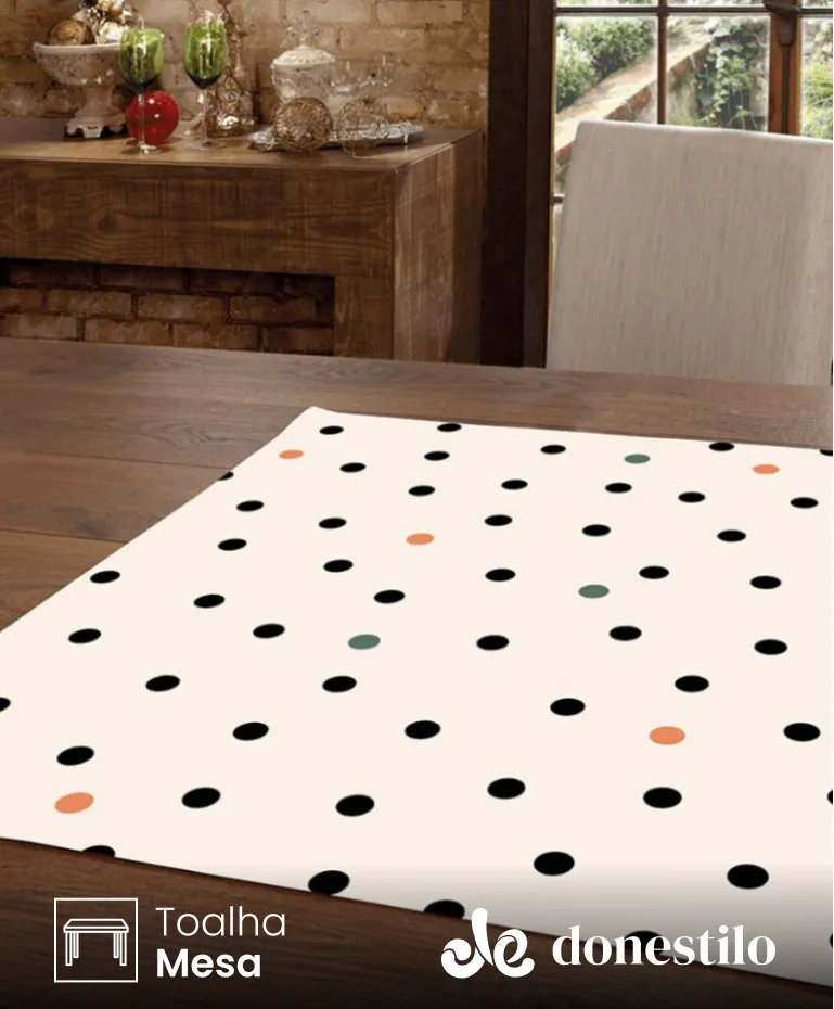 Centro de Mesa Athenas Menu 78X78 cm Döhler