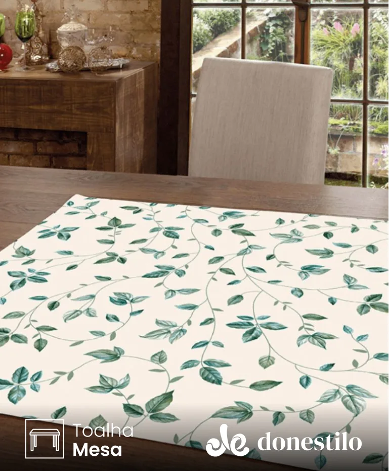 Centro de Mesa Botânica 01 medidas 78X78 cm Döhler imagen