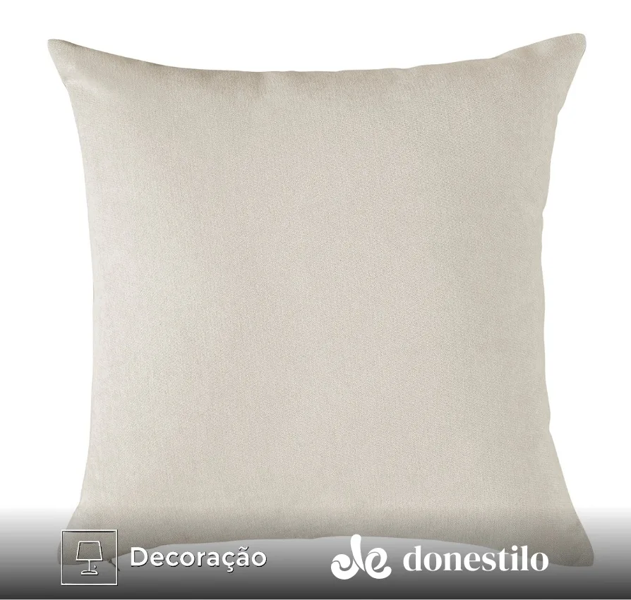 Imagem da Capa de Almofada Luna 43X43 cm Jolitex - Bege