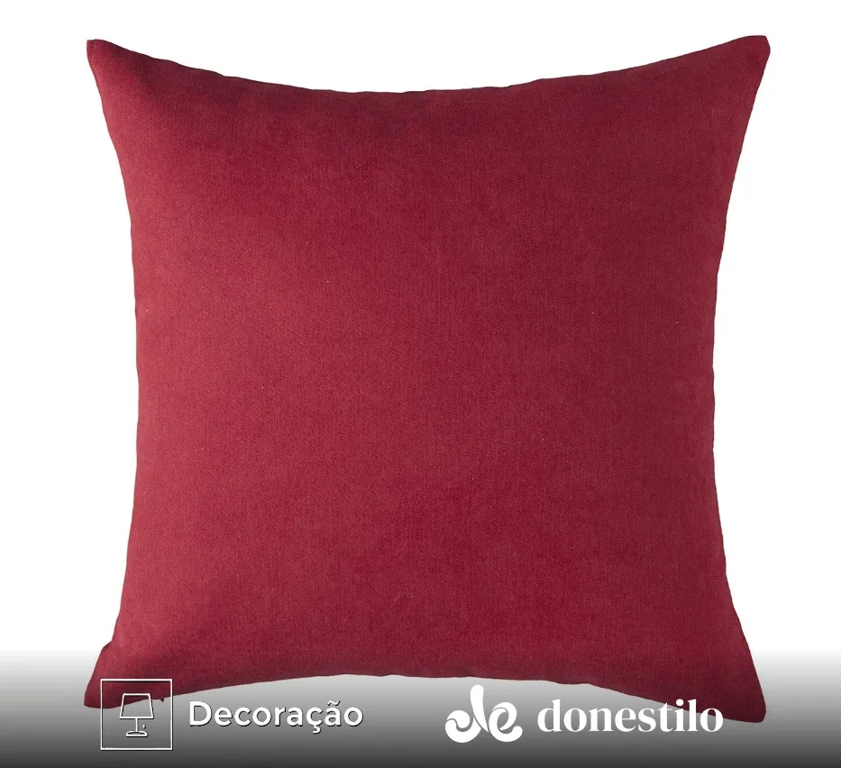 Imagem da Capa de Almofada Luna 43X43 cm Jolitex - Vinho