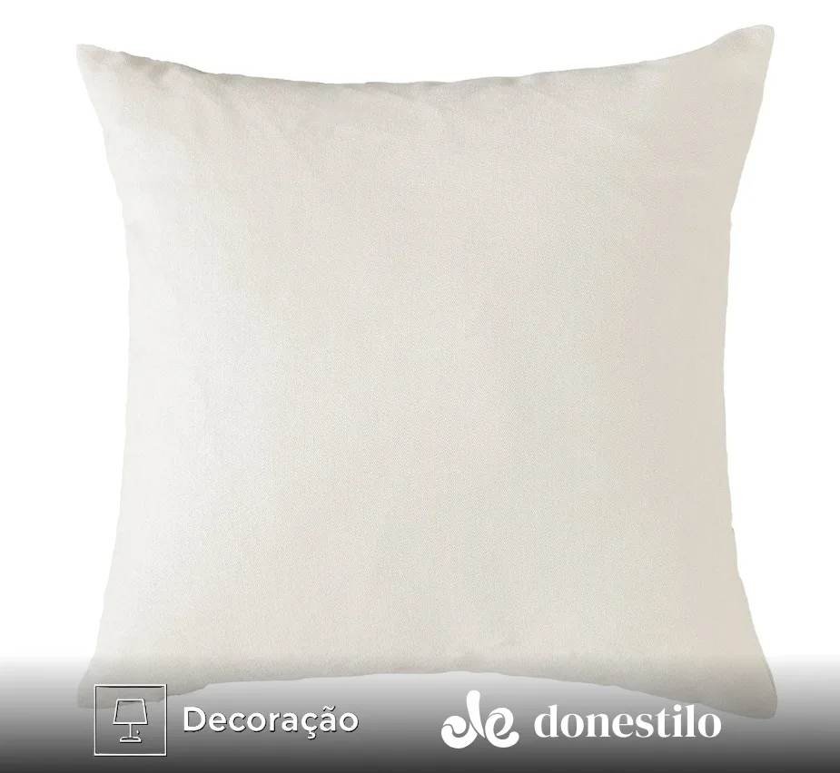 Imagem da Capa de Almofada Luna 43X43 cm Jolitex - Marfim