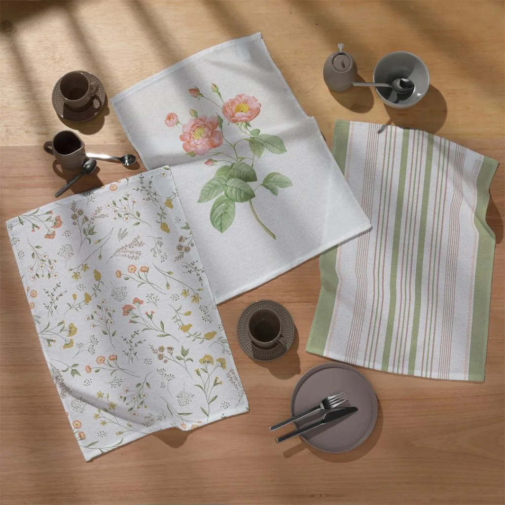 Pano de Copa Prata Florência 45X65 cm Döhler (1 peça)