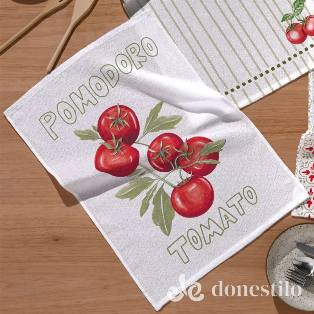 Pano de Copa Prata Tomate 45X65 cm Döhler (1 peça)