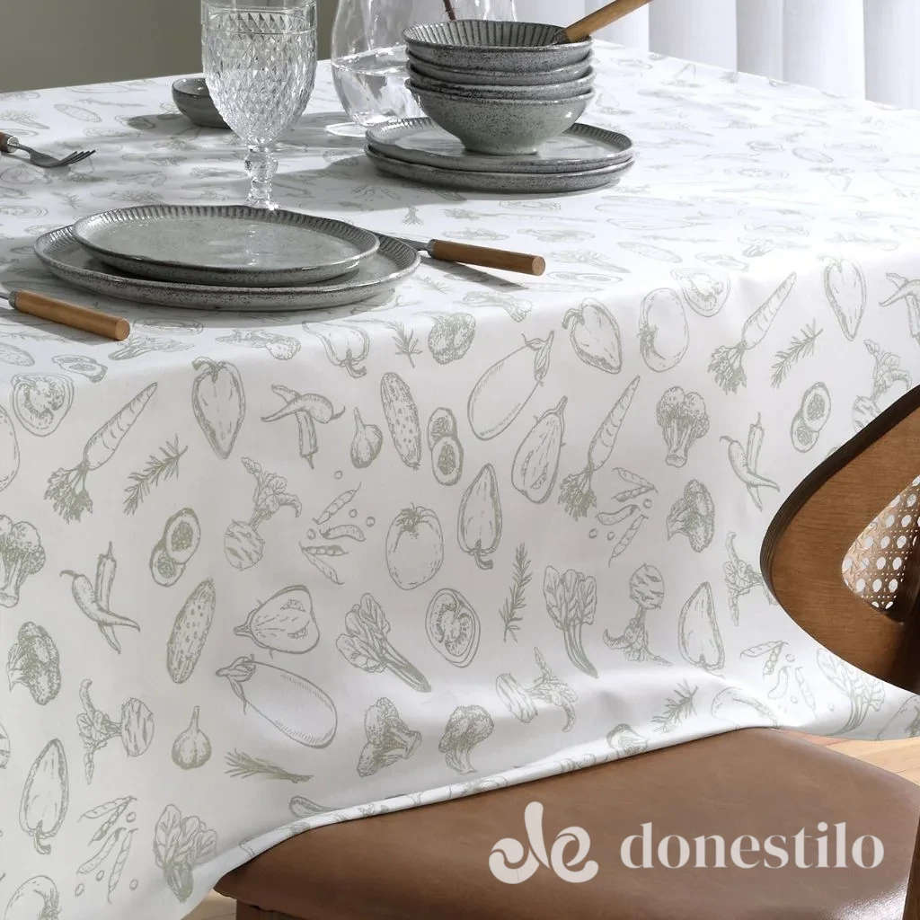 Toalha de Mesa Athenas Legumes 1,40x1,40 m Döhler