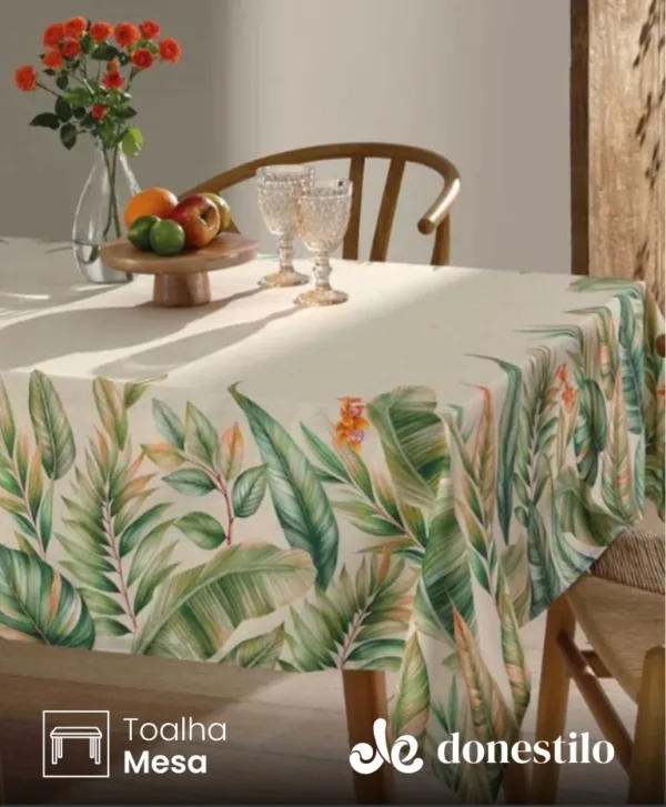 Toalha de Mesa Quadrada 6-8 lugares Renova Hércules 1,80X1,80 m Döhler