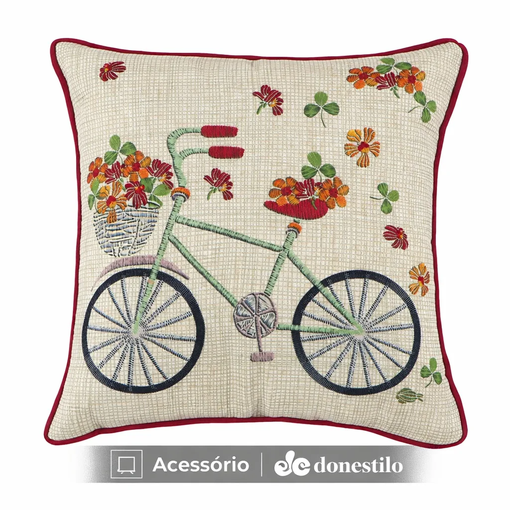 Capa de Almofada Adeline 43x43 cm com Borda Jolitex