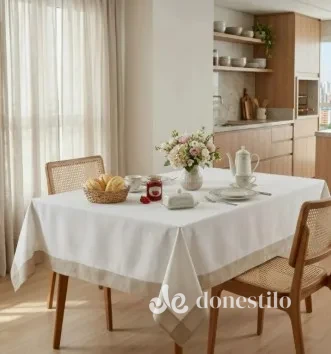 Toalha de Mesa Léia Döhler 1,60mX2,70m para 8 lugares - Imagem 2