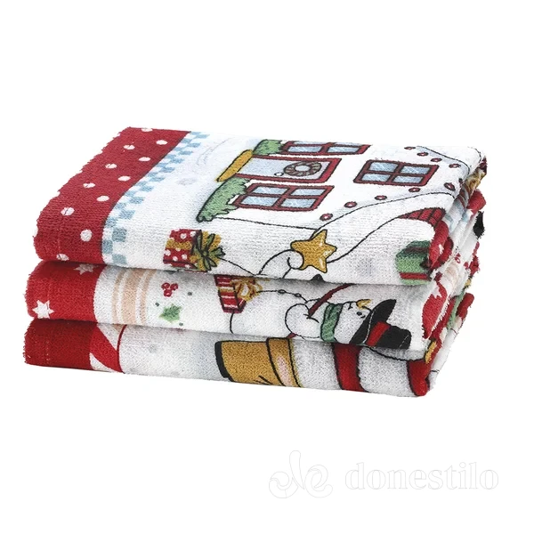 Pano de Copa Prata Estampado Döhler 45X65cm Natal 118 - Imagem 2