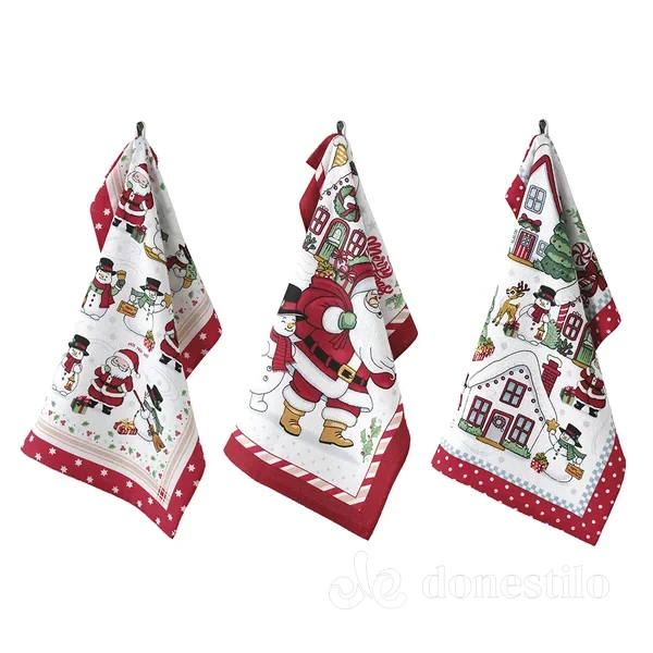 Pano de Copa Prata Estampado Döhler 45X65cm Natal 118 - Imagem 4